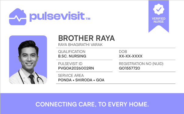 PulseVisit Clinician ID Card Front